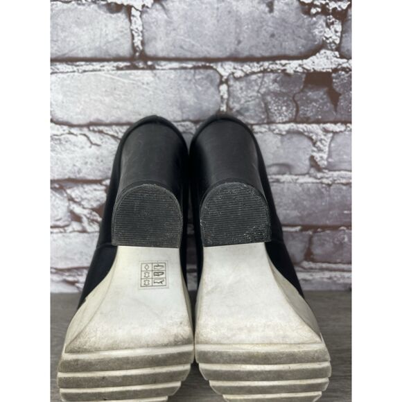 CUPLE Black Leather Platform Mary Jane Strap White Heels Women Sz 36EU/6M US - Picture 13 of 16